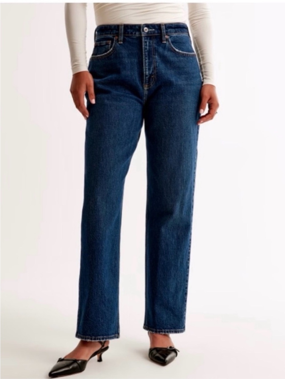 Abercrombie Vintage Straight Curve Love Jeans, 27 Long